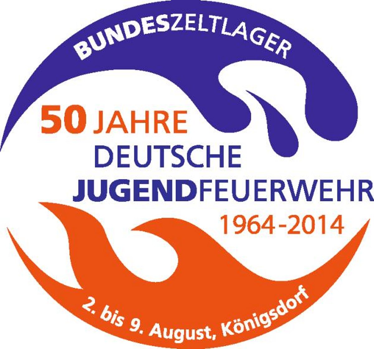 Das Logo zum 50. Jubiläum der Deutschen Jugendfeuerwehr