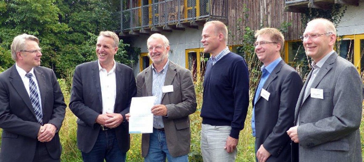 Startschuss für das neue DBU-Klimaschutz-Projekt am Umweltzentrum am Deister in Springe.
