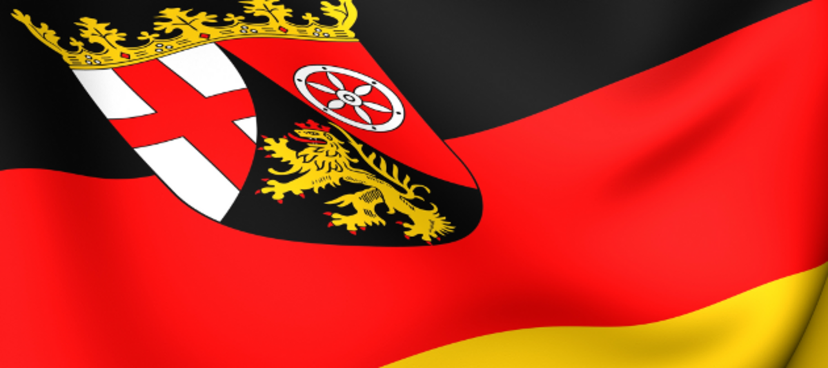 Flagge des Landes Rheinland-Pfalz