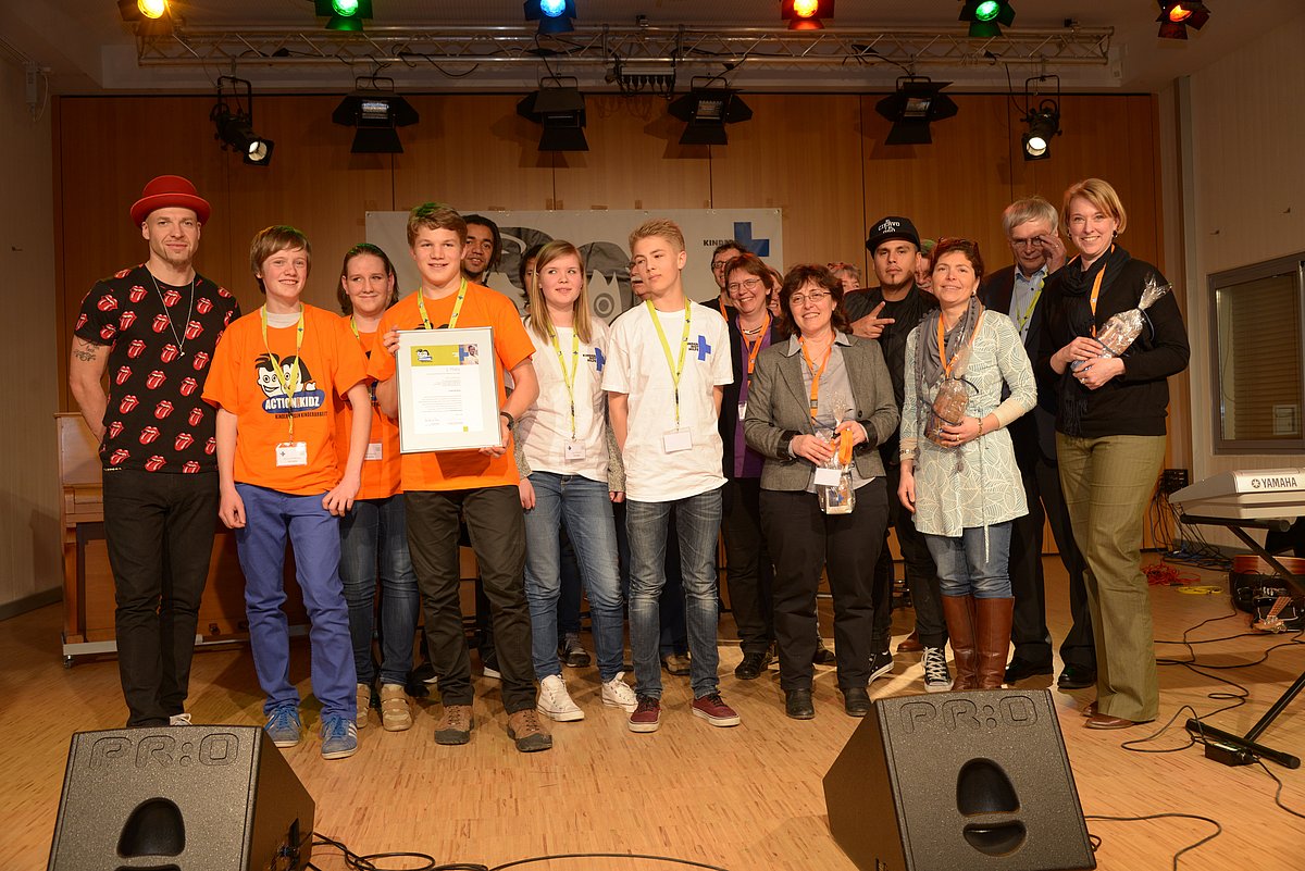 Die Action!Kidz der IGS Lüneburg erreichten den 1. Platz der Kategorie "Höchste Gesamtspende der Über-Zwölf-Jährigen"