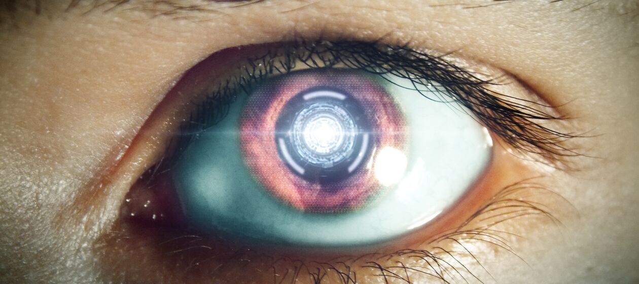 Das Auge eines Cyborg