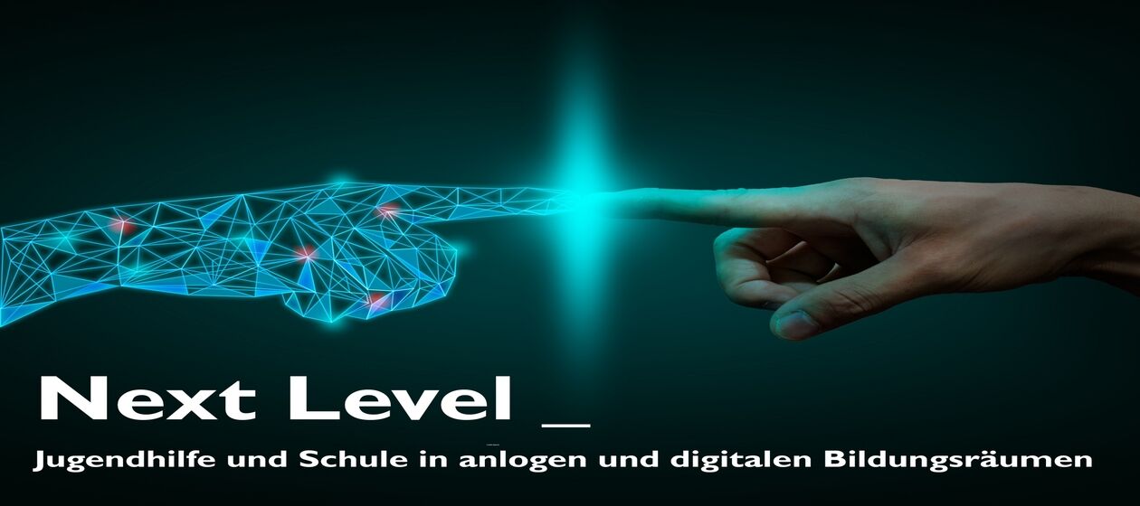 Banner zur Online-Fachtagung „Next Level“