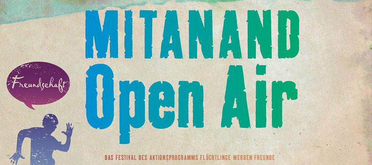 Kampagnenplakat des BJR für das Open Air Festival am 09.09.2017 am Karlsfelder See