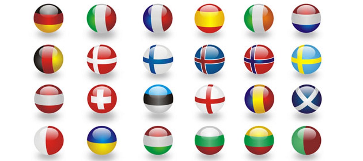 DIe Flaggen der europäischen Staaten