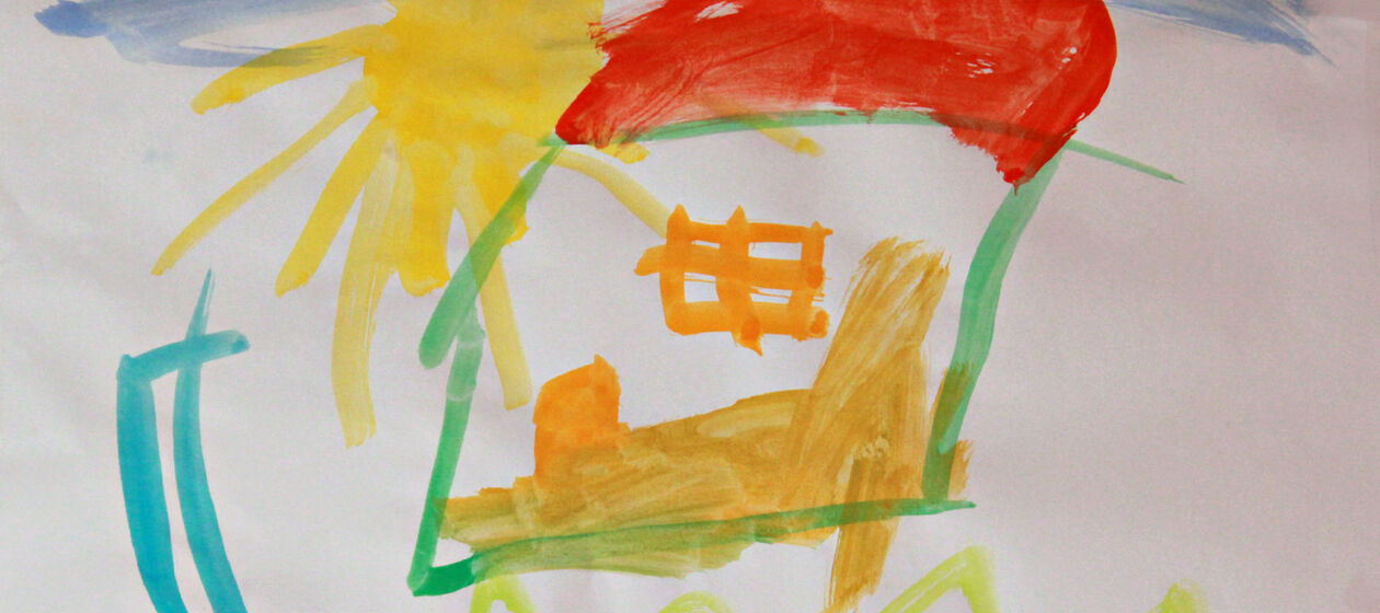 Eine Zeichnung von einem Kind