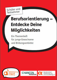 Cover der Publikation "Berufsorientierung: Themenheft "Entdecke Deine Möglichkeiten" , (c) dsj