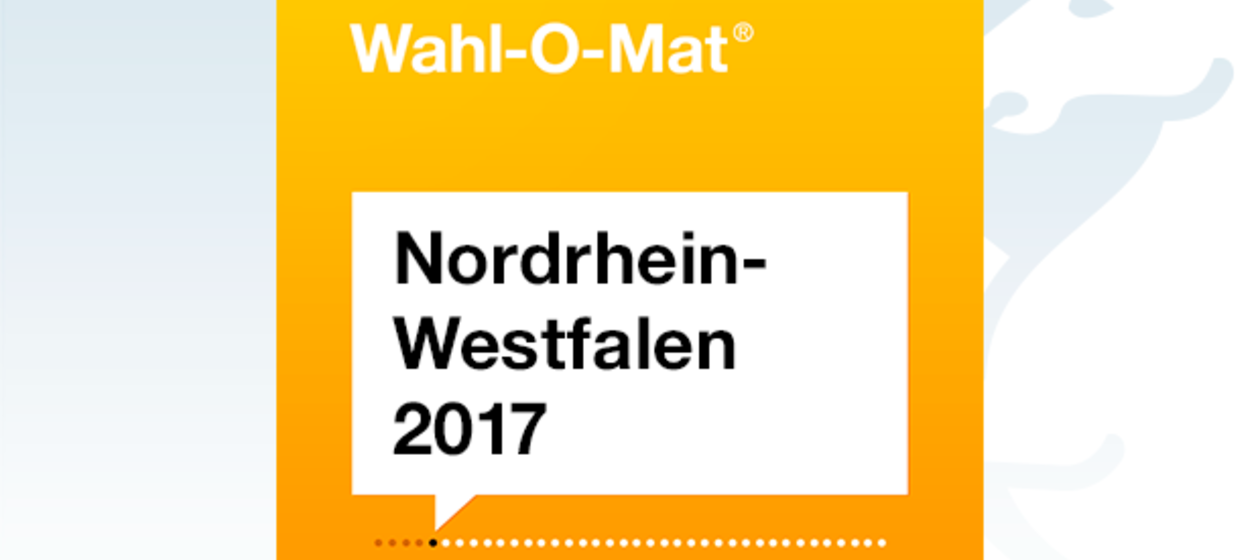 Bannermotiv zum Wahl-O-Mat NRW 2017
