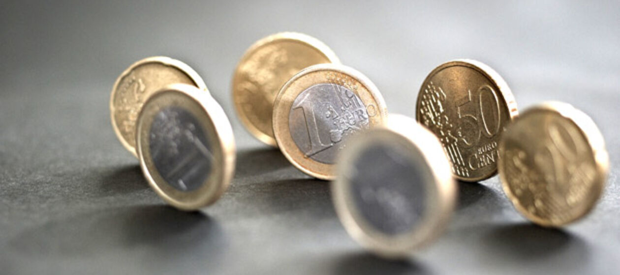 Euro- und Centstücke