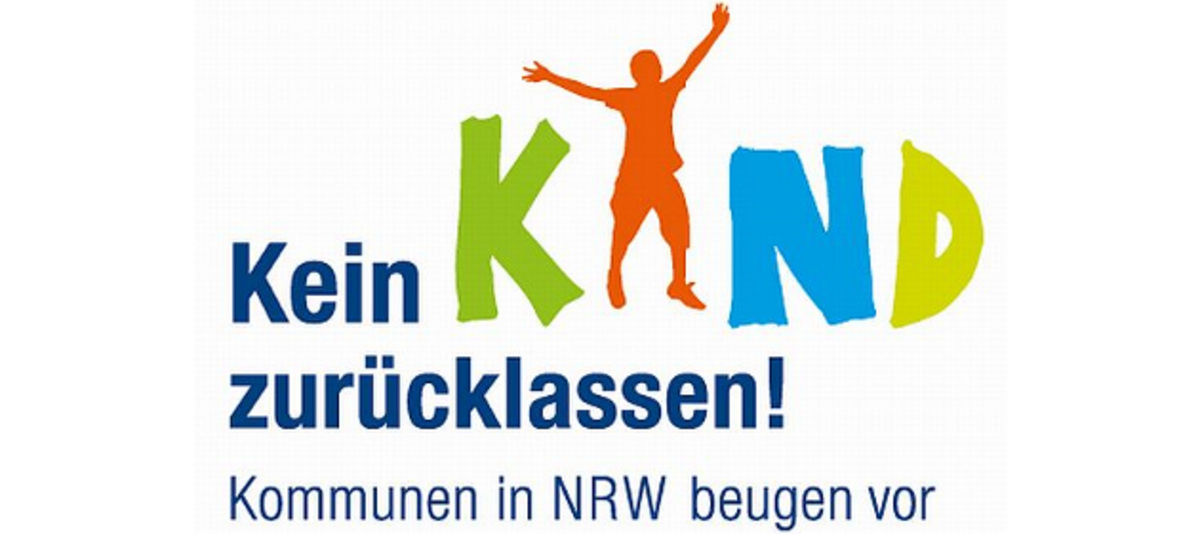 Logo: Kein Kind zurücklassen. Kommunen in NRW beugen vor