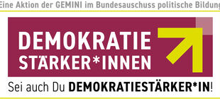 Logo der Kampagne Demokratieverstärker*innen