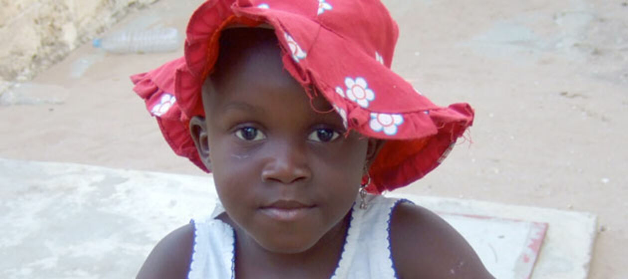 Ein senegalesisches Mädchen