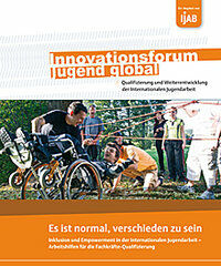 Cover der Broschüre 'Inklusion und Empowerment in der Internationalen Jugendarbeit'